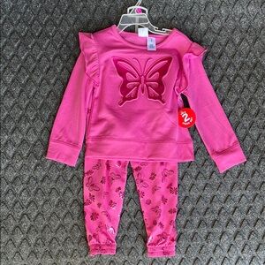 Pink Butterfly Kids Pajamas